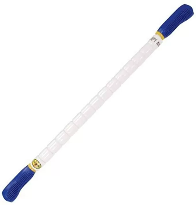 TheStick Original, 24″L, Standard Flexibility, Blue Handles, Therapeutic Body Massage Stick, Potentially Improves Flexibility, Aids in Muscle Recovery & Muscle Pain, Assists in Myofascial Release
